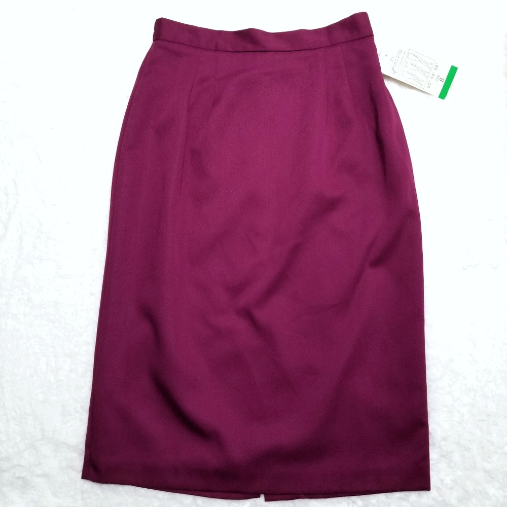Vintage NWT Worthington purple pencil skirt